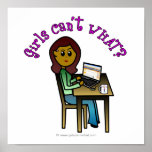 Dark Computer Girl posters