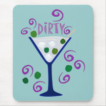 Dark & Dirty Martini Mousemats