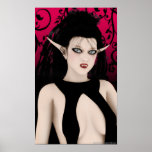 Dark Diva Gothic Art Poster