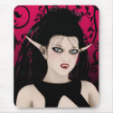 Dark Diva Vampire Gothic Art Mousepad