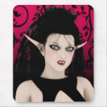 Dark Diva Vampire Gothic Art Mousepad