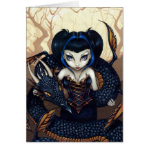 "Dark Dragon" Greeting Card