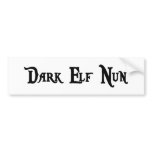 Dark Elf Nun Sticker bumper stickers