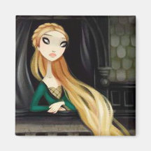 Dark Fairy Tale Character 2 - Rapunzel Refrigerator Magnet