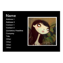 Dark Fairy Tale Character 5 Business Card Template