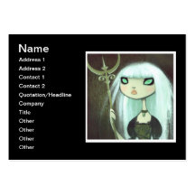 Dark Fairy Tale Character 6 Business Card Template