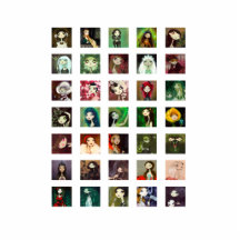 DARK FAIRY TALE CHARACTER COLLAGE PHOTO CUT OUT