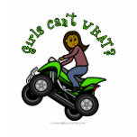 Dark Female ATV \ Four Wheeler Driver t-shirts