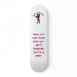 Dark Female Flute Player skateboards