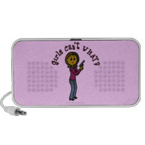 Dark Female Sharpshooter Speakers