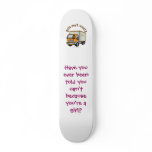 Dark Female Truck Driver skateboards