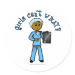 Dark Female X-Ray Technologist stickers