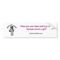 Dark Girl Astronaut Bumper Stickers
