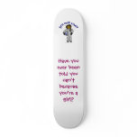 Dark Girl Astronaut skateboards