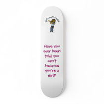 Dark Girl Playing Trumpet Skateboard