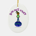 Dark Girls Rule The World Christmas Ornament