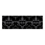 Dark Gothic Damask Pattern business cards