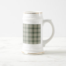 Dark Green and Beige Mug