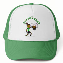 Dark Green Girls Basketball Mesh Hat