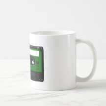 Dark Green Label Cassette Coffee Mug