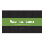 Dark & Green Professional Business Card