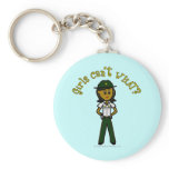 Dark Green Sheriff Girl keychains