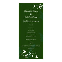 Dark green with white Lilies Invitations