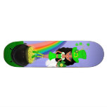 Dark Haired Leprechaunette Skateboard