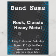 Dark Halftone Music Concert Flyer