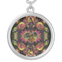 Dark Heart Floral Pendant