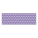 Dark Lavender with White Polka Dots Business Card