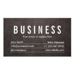 Dark Leather Sales Manager Business Card