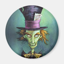 Dark Mad Hatter from Alice in Wonderland Magnets
