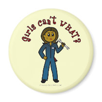 Dark Mechanic Girl Fridge Magnets