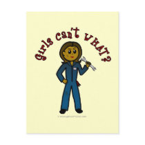 Dark Mechanic Girl Postcard