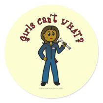 Dark Mechanic Girl Sticker