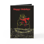Dark & Mysterious Snowman Holiday card