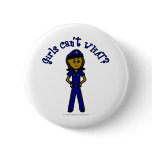 Dark Police Officer Girl buttons