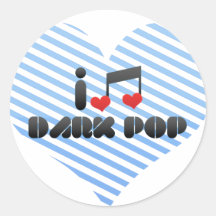Dark Pop fan Round Stickers