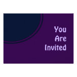 Dark Purple and Blue Mod Party Invite