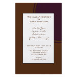 Dark purple and Brown modern Wedding Full Color Flyer