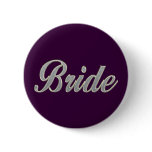 Dark Purple Bride with bling buttons