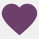 Dark Purple Heart Sticker