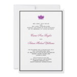 Dark Purple Orchid Invitation