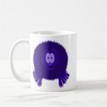 Dark Purple Pom Pom Pal Mug