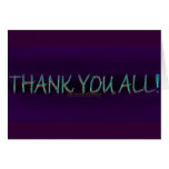 Dark purple thank you all card