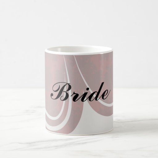 dark red bold damask design coffee mug