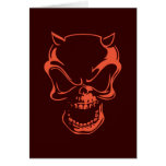 Dark Red Demon Skull cards