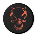 Dark Red Demon Skull magnets
