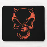 Dark Red Demon Skull mousepads